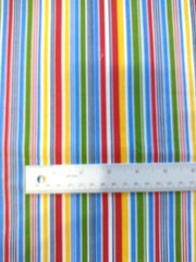 1½ yards cotton fabric BRIGHT STRIPES primary colors, green, white