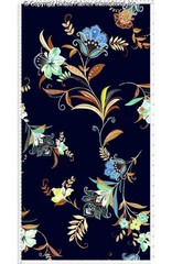 Crepe Techno Printed Jestine, Stretch Crepe Fabric, Prom Dress Fabric