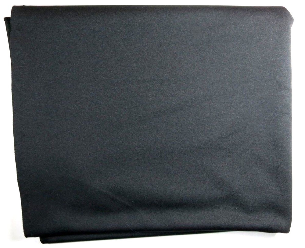 Synthetic Blend Black Stretchy Fabric 2.7 Yards x 62 Inches Wide