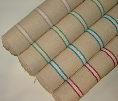 Grain Sack Cotton Fabric Saint Raphael French Stripe Curtain Upholstery Cushion
