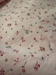 3 Yards 25” Of Pink Cotton Lawn Fabric (462) Sold By The Yard