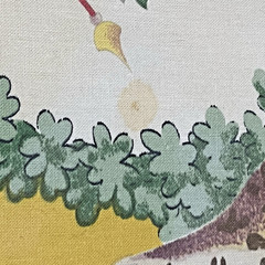 Brunschwig & Fils Out of Africa Fabric 2 Pcs Cotton Yellow Leopard Floral READ