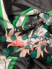 Authentic Roberto Cavalli, Made in Italy. Pure silk chiffon luxury fabric
