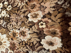 Floral Earth tones Tapestry Woven Pattern Upholstery Fabric 41 x 121 (3+yd) A216