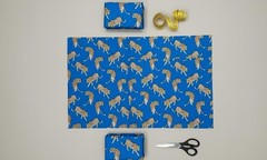 Artisan Block Print Cotton Fabric Unique Leopard Design for Dressmaking