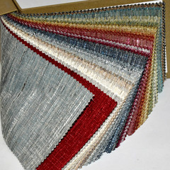FABRIC SAMPLE BOOK Multicolor EUREKA TEXTURE Faux Silk 40pcs LOT Multi-Tonal