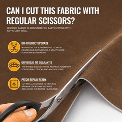 Headliner Fabric 108″ L x 60″ W Foam Backing for Car Truck RV SUV Boat Camel