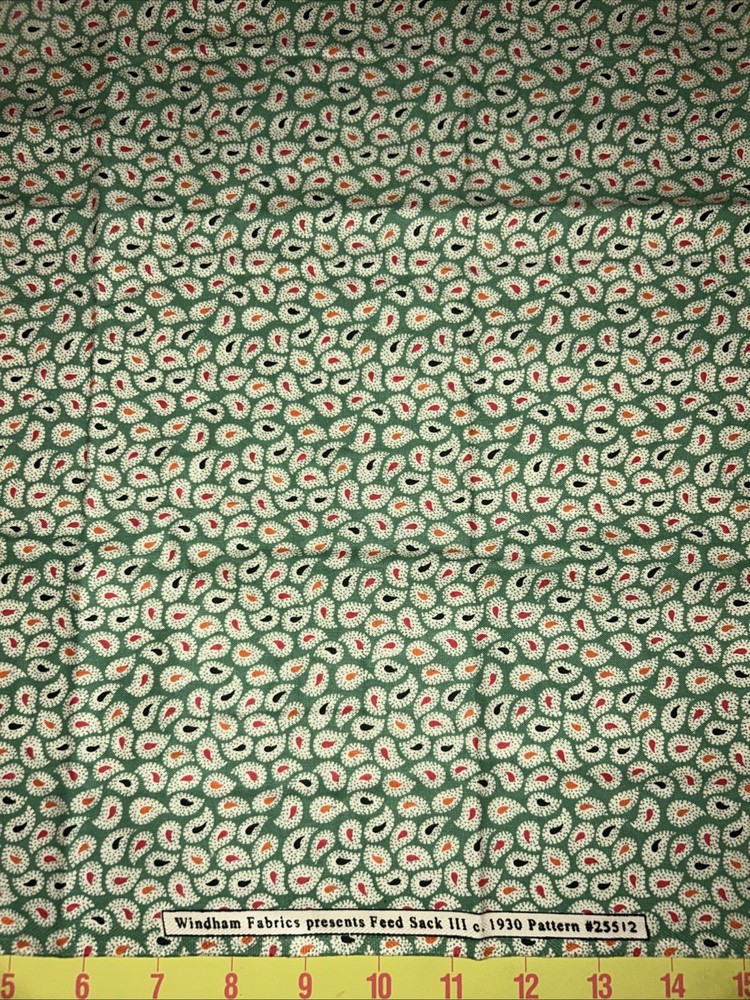Quilting, Sewing Cotton Fabric Windham Fabrics Presents Feed Sack III 32”X42”