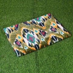 Green Soft Velvet Print Fabric Indian Dress Sewing Upholstery Velvet By Yard