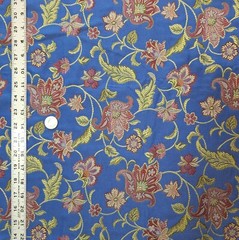 Robert Allen Bromsgrove Dresden Blue Jacobean Jacquard Upholstery Fabric OOP BTY
