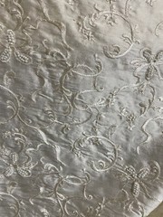 Stunning Cream (Silk?) Beaded Material