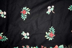 60 INCH WIDE DOUBLE CHRISTMAS FLORAL BORDER BY JOAN KESSLER – 100% COTTON FABRIC