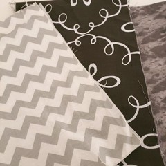 Fabric Scraps For Craft Varies of Sizes n Fabric Types- Color Gray 7oz