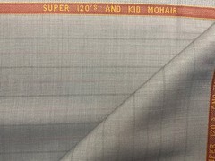 S.T. Dupont Light Gray 70% Super 120s & 30% Mohair English Suiting 3.2m 230g/m