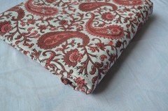 20 Yard Hand Block Paisley Print 100%Cotton Fabric NO TARRIF CHARGES 100%✅ZK_162