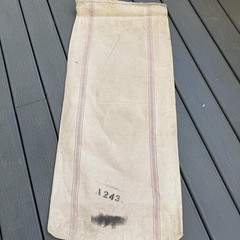 Vintage Ames Seamless Old Heavy Canvas Style Stripe Seed Sag or Bag