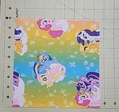 37 Precut My Little Pony Quilt Squares 8.5 X 8.5 Mixed Characters and Colors New