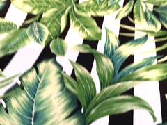 Tropical Outdoor Fabric Green Leaf Upholstery Patio Cushion 2.75 Yard Lot
