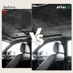 Black Suede Headliner, 120″ L × 60″ W with Foam Backing, Auto Interior Roof