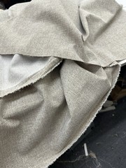 Faux Linen Drapery Curtain Sofa Table Wall Decor Upholstery Modern Sold By Yard