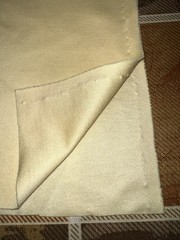 8pcs (17yds, 7 lbs) polyester double knit fabric/remnants in pastels, mostly EUC