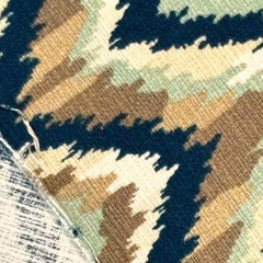 Mill Creek Nate Berkus AHMAR Chevron SEAPORT Blue Cotton Drapery Pillow Fabric