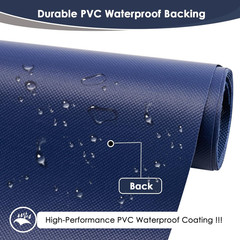 Waterproof Canvas Fabric by the Yard 60″ W 600 Denier PVC Backing Water Repellen
