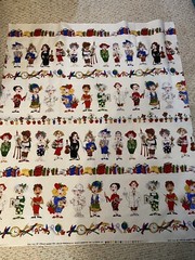 Loralie Harris Roll Call Border Fabric Teachers School 1/2 yd x 44″w