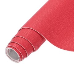 Faux Leather Fabrics, 54×36 Inch Waterproof PU Faux Leather(Dark Pink)