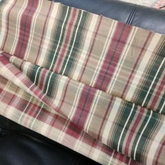 Calico Corners Harvard Redwood Plaid Print Material 1-5/8 Yard 60x62in
