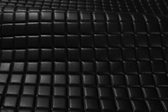 Single Diamond Quilted Vinyl Grain Faux Leather Upholstery Fabric Stitched 55″