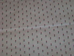 Hoffman California Fabrics – 3 Yds x 44″ W – Gray / Dark Red Floral Print