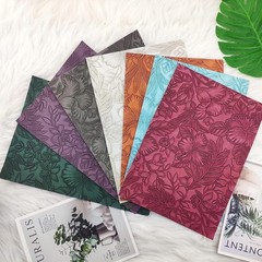 8.2×11.8 Inch Faux Leather Craft Sheets – 7 Pcs Floral Design for DIY Projects