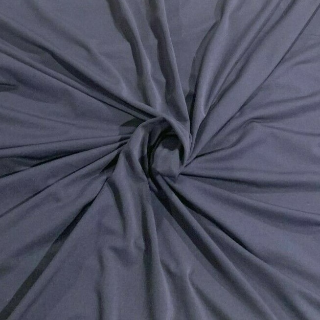 Dark Dusty Navy Blue Brushed Knit – So Soft!!