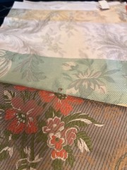 10 Floral silk fabric samples elegant designs High quality