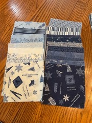 Quilt Minnesota charm pack Holly Taylor rare Moda OOP ski snow blue 2010