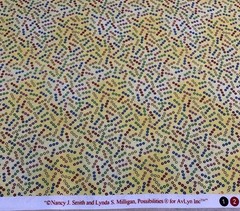 Polka Dot Fabric By N Smith & L Milligan For AvLyn Red Blue Orange Purple 1 Yard