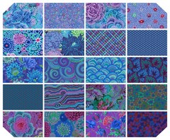 Kaffe Fassett Classics Plus Royal Fabric Charm Pack 42 Squares 100 Cotton