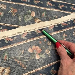 Vintage House N’ Home Fabrics Blue tones Design Floral Cotton 2 yards
