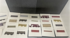 Large Lot of Samuel & Sons Fabric Lot of 100 Small Samples Carded