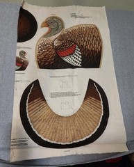 Vintage Cranston Print Works Cut And Sew Thanksgiving Turkey Soft Sculptures