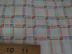 3 yards x 56″ Quilt Fabric Crantson Prints Beige Red Yellow blue squares dots