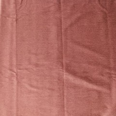 3 3/8 Yards Heavyweight Blush Pink Velour Upholstery Fabric Textured Mid-Century