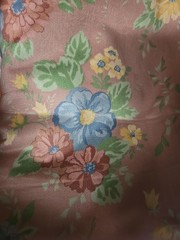 Floral Dusty Rose Color 52″ X 138″ Fabric Curtains Clothes Pillows Etc