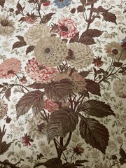 Michael S Smith Jasper Textiles Dahlia In Nightfall 3 5/6 Yards Linen Blend