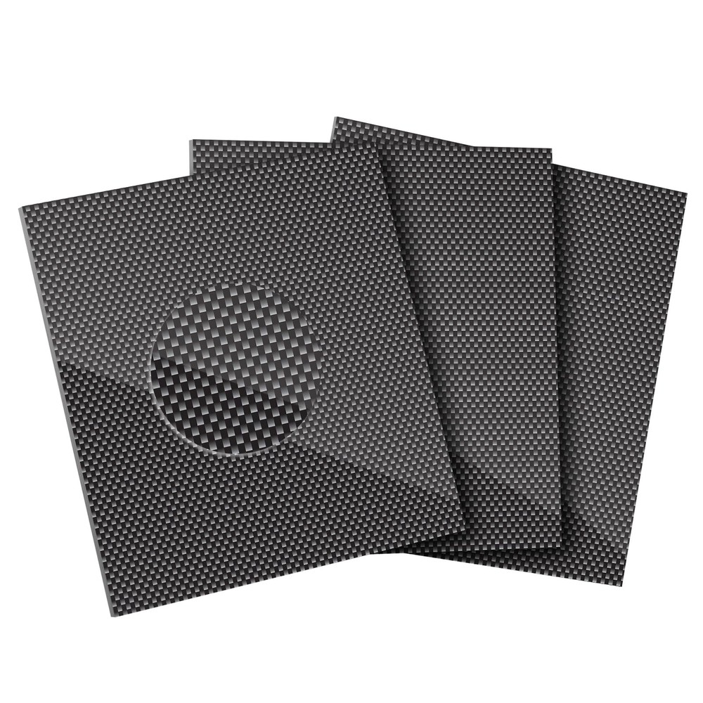 Carbon Fiber Sheet 240x240mm 0.5-4mm 3K Full Carbon Glossy Surface – Ideal
