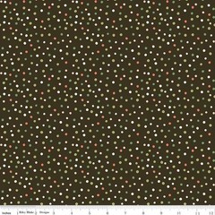 BY THE YARD, Glisten Dots on Mocha Cotton $3.99 Ships ANY Amount Of Fabric