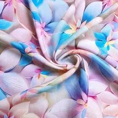 55”Wide By Yard Colored Flower Viscose Fabric 100 Rayon Material For Dress Robe