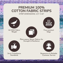 Tinyspool & Co.’s Twirlie Roll 40 Precut Quilting Fabric Strips for Quilting …