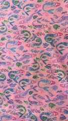Lilly Pulitzer Cotton Poplin Fabric Pink Blossom Girls Night Out CL9 36″ x 57″